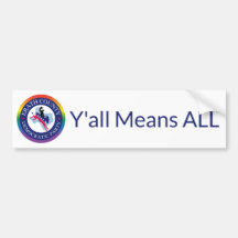 ECDPプライドバンパーステッカー – Y'all means ALL