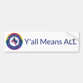 ECDPプライドバンパーステッカー – Y'all means ALL バンパーステッカー