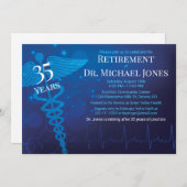 ECGドクターリタイアモダンメントパーティー、カドゥセウス 招待状 (正面/裏面)