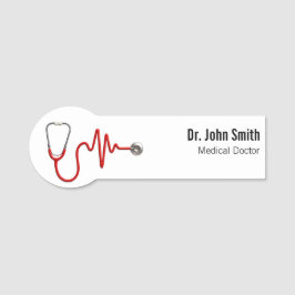 ECG波聴診器EKGハートビートラインメディカル 名札