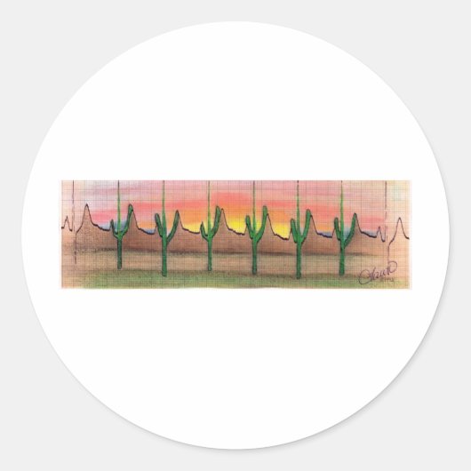 ECG設計 ラウンドシール (正面)