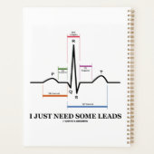 ECG EKGの医療ユーモアのリードが必要だ プランナー手帳 (裏面)