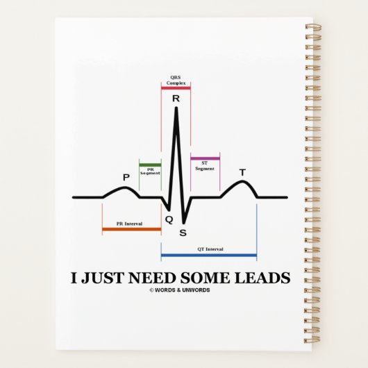 ECG EKGの医療ユーモアのリードが必要だ プランナー手帳 (裏面)