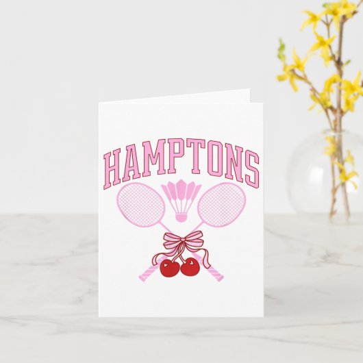 Ecg Heartbeat Badminton Player Shuttle Sports Smas カード (黄色い花)