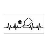 Ecg Pickleball Heartbeat ラバースタンプ (インプリント)