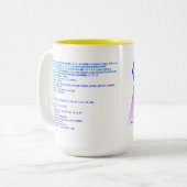 ECG SIP異常 ツートーンマグカップ (正面左)