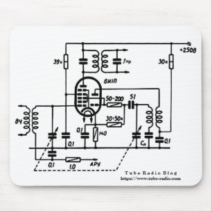 ECH81周波数変換器 マウスパッド