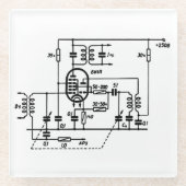 ECH81 Frequency Converter ガラスコースター (正面)
