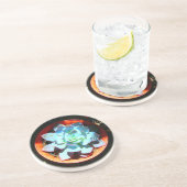 Echeveriaの砂漠の植物のSucculent コースター (側面)