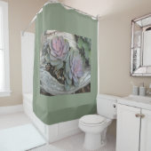 EcheveriaのSucculent シャワーカーテン (インサイチュ)