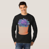 Echeveria Perle von Nurnberg Succulent Plan Women Tシャツ (正面フル)