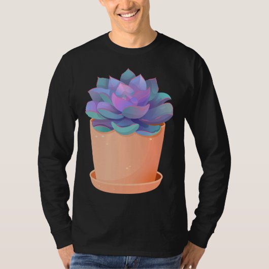 Echeveria Perle von Nurnberg Succulent Plan Women Tシャツ (正面)