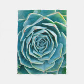 Echeveria Rosette, Secret Garden of Marrakech フリースブランケット (正面)