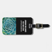 Echeveria Rosette, Secret Garden of Marrakech ラゲッジタグ (正面横)