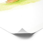 Echidna水の色whimsyアートポスター ポスター (コーナー)