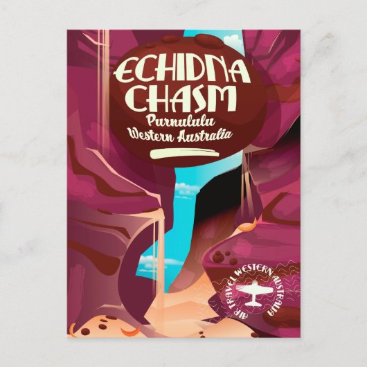 Echidna Chasm漫画の旅行ポスター ポストカード (正面)