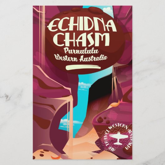 Echidna Chasm漫画の旅行ポスター 便箋 (正面)