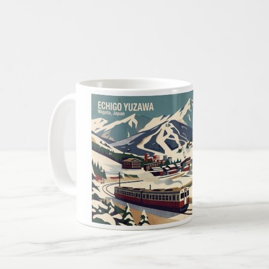 Echigo Yuzawa 越後湯沢 Niigata - マグカップ (正面左)