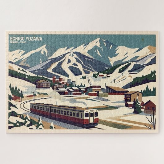 Echigo Yuzawa 越後湯沢 Niigata 新潟 - Jigsaw Puzzle 1014 ジグソーパズル (横)