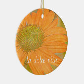 Echinaceaの芸術のDolceオレンジVitaのオーナメント セラミックオーナメント (右)