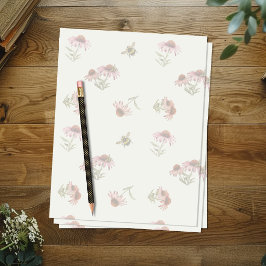 Echinacea Coneflowers Pattern Binder paper