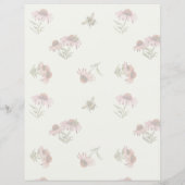 Echinacea Coneflowers Pattern Binder paper (裏面)