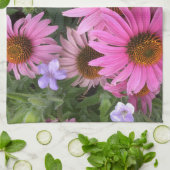 Echinacea coneflowers tea towel キッチンタオル (折り畳み)