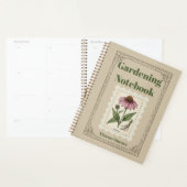 Echinacea Vintage Botanical Gardening Journal プランナー手帳 (ディスプレー)
