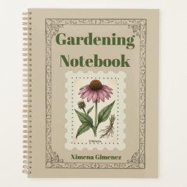 Echinacea Vintage Botanical Gardening Journal プランナー手帳