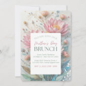 Echinaceas 3D Brunch Mother's Day 招待状 (正面)
