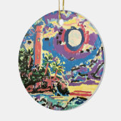 ECHOライトハウスアンドロゴオーナメント セラミックオーナメント (左)