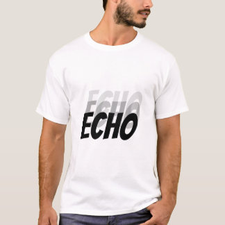Echo Echo Echo | ミニマリストサウンドウェーブスタイル Tシャツ