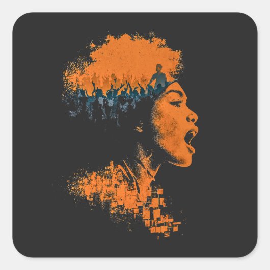 Echo of the Crowd スクエアシール (正面)