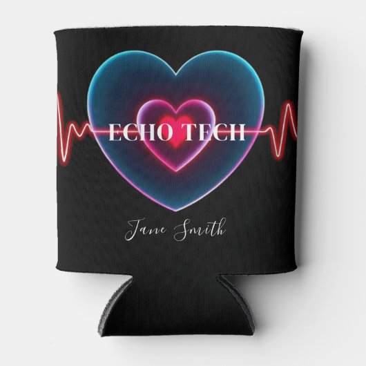 Echo Tech | Heartbeat | EKG 缶クーラー (正面)