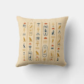 Echoes Nile Egyptian Hieroglyphs Cushion クッション (裏面)