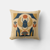 Echoes Nile Egyptian Scarab Sun Cushion クッション (正面)