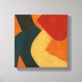 Echoes of a Vanished Ritual: Japanese Abstract キャンバスプリント