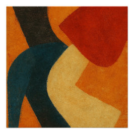 Echoes of a Vanished Ritual: Japanese Abstract ポスター