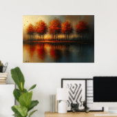 Echoes of Emberlight Landscape ポスター (ホームオフィス)