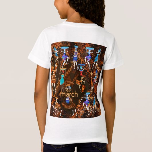 Echoes of Empowerment: March 8th Tシャツ (裏面)