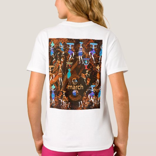 Echoes of Empowerment: March 8th Tシャツ (裏面)