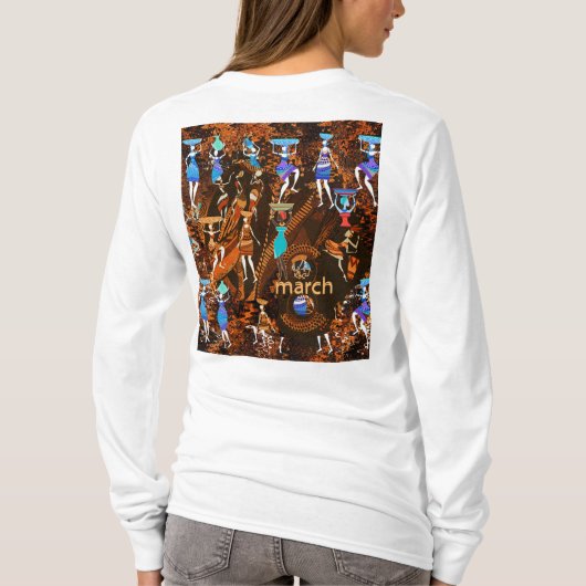 Echoes of Empowerment: March 8th Tシャツ (裏面)