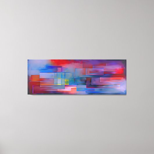 "Echoes of Geometry" Contemporary Abstract Art     キャンバスプリント (正面)