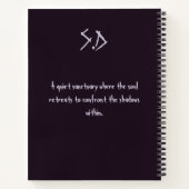 ECHOES OF SHATTERED SHADOWS Shell of Darkness ノートブック (裏面)