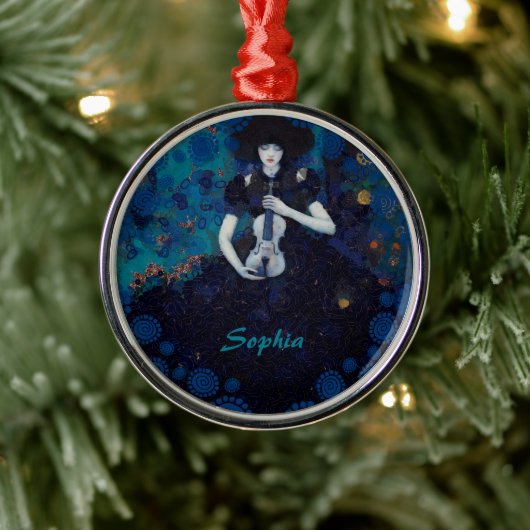 Echoes of Silence: A Violin’s Song of Healing メタルオーナメント (ツリー)