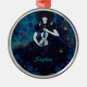 Echoes of Silence: A Violin’s Song of Healing メタルオーナメント (正面)