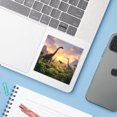 Echoes Of The Ancient World - Square Vinyl シール (ノートパソコンとiPhone)