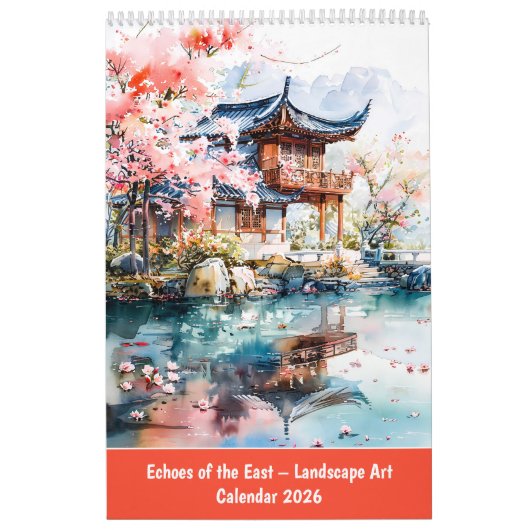 Echoes of the East – Landscape Art Calendar 2026 カレンダー (カバー)