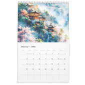 Echoes of the East – Landscape Art Calendar 2026 カレンダー (2月 2026)