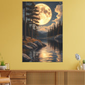 Echoes of the Golden Moon キャンバスプリント (インサイチュ (リビング))